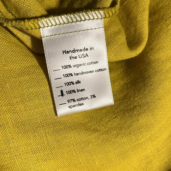 Pamut Apparel | Judith Top in Citron Linen - Picture 6 of 6